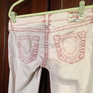 TRUE RELIGION Women’s Long Pants~Pink~Size 28~Pre-Owned